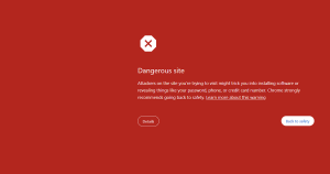 remove malware warning from website